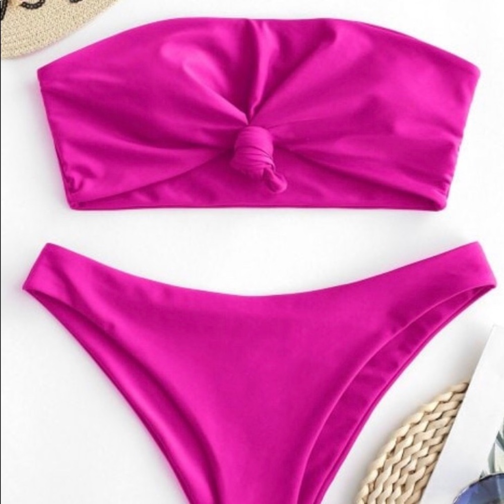 Hot pink bikini